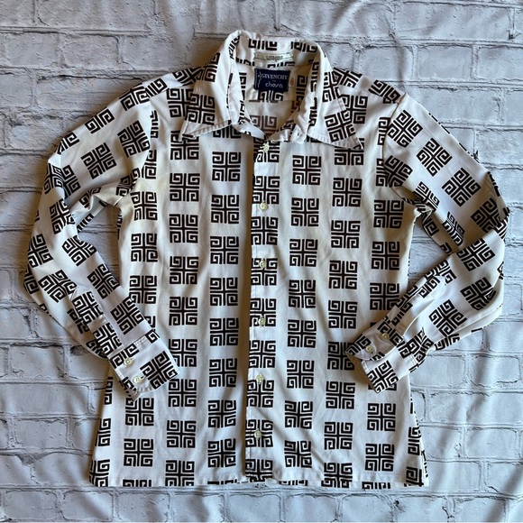 Vintage Givenchy for Chesa I.Magnin Shirt Retro Disco Boogie Nights Designer Top - Picture 1 of 16